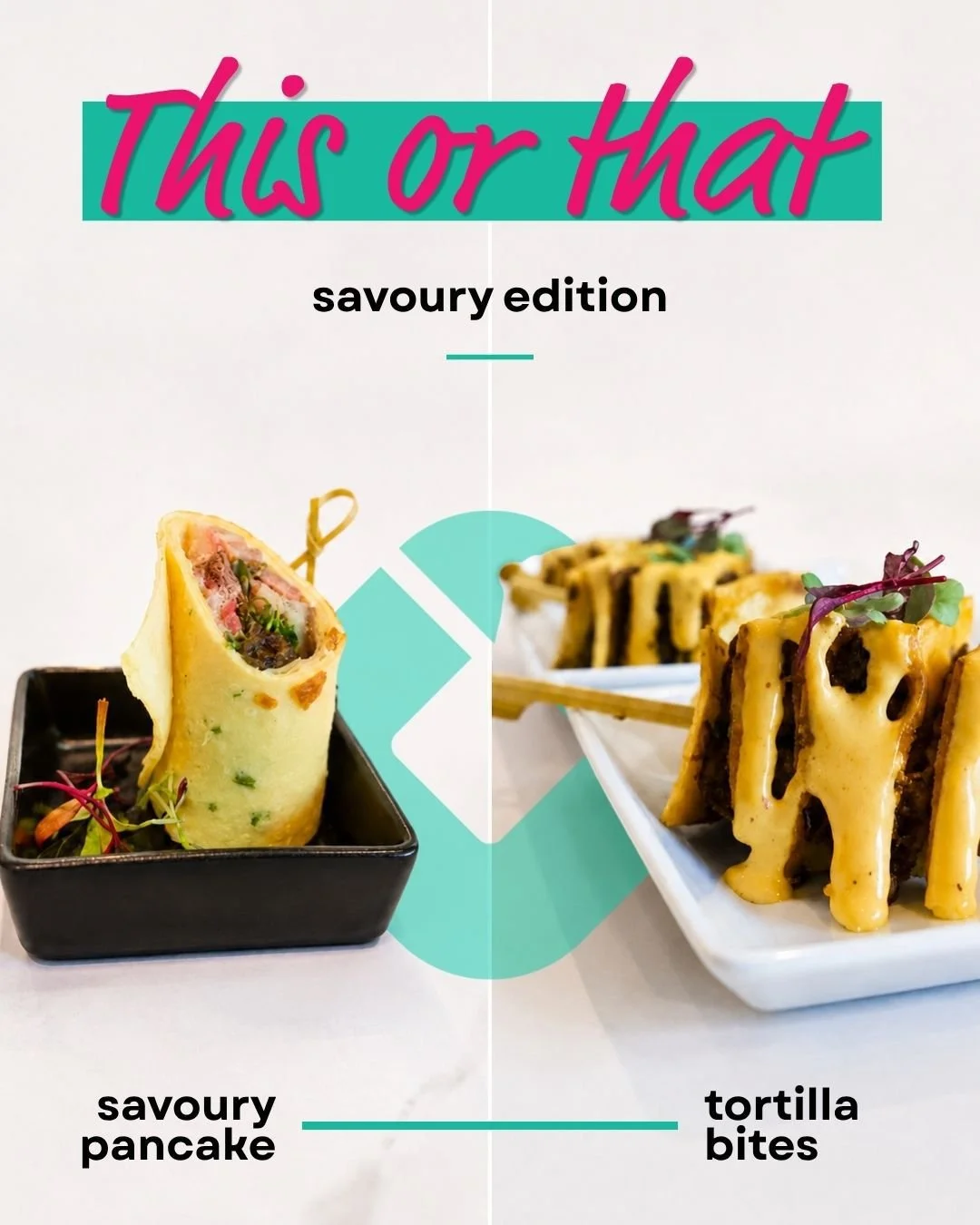 Savoury decisions are hard&hellip; so why choose? 😋🌯🧇

#OnsideEvents #EventCatering #SavouryBites #EventFood #ThisOrThat