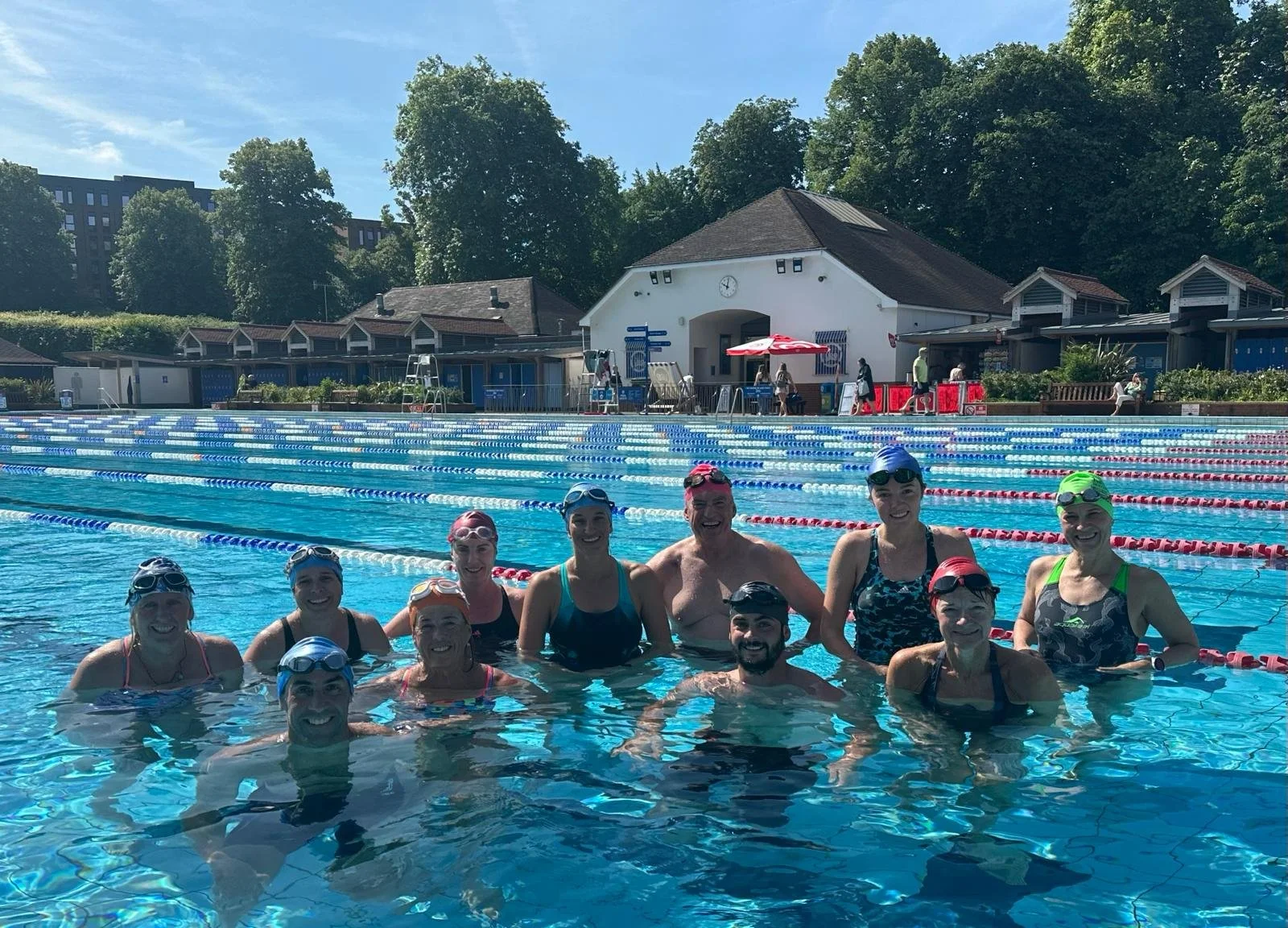 Swimming at Guildford Lido