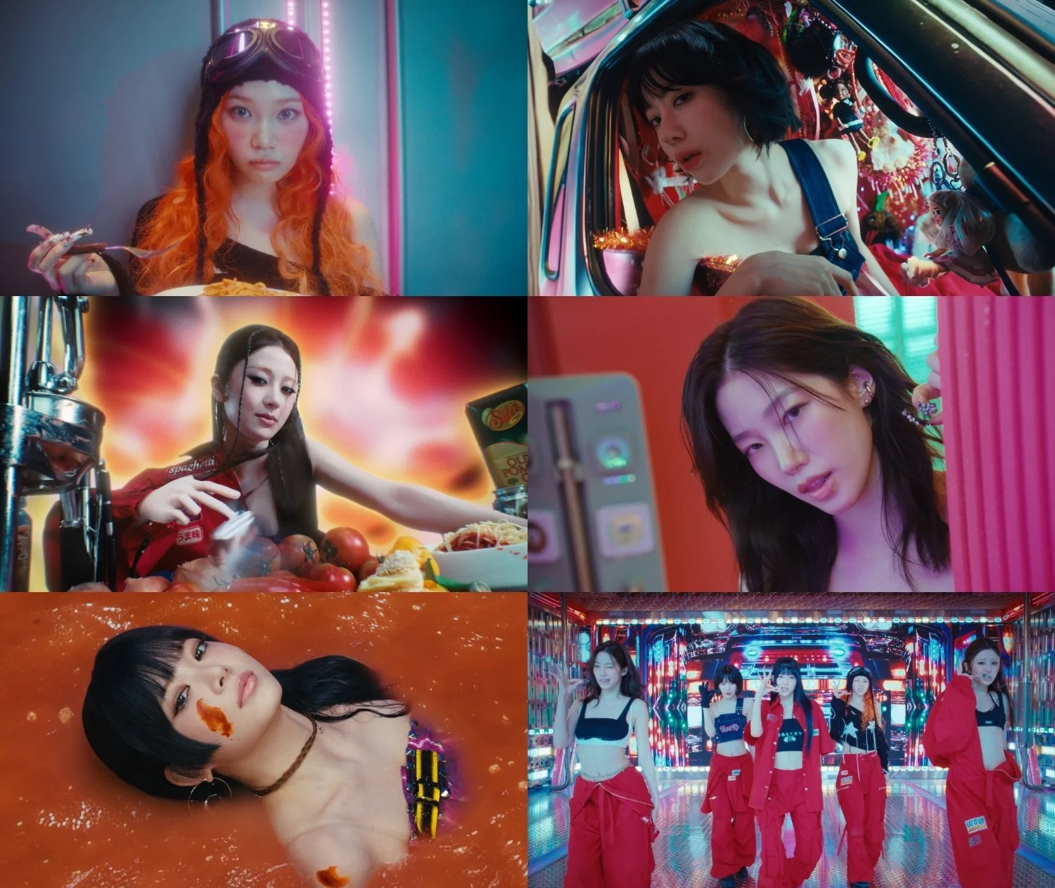 LE SSERAFIM Serves Chaos and Charm with "SPAGHETTI"