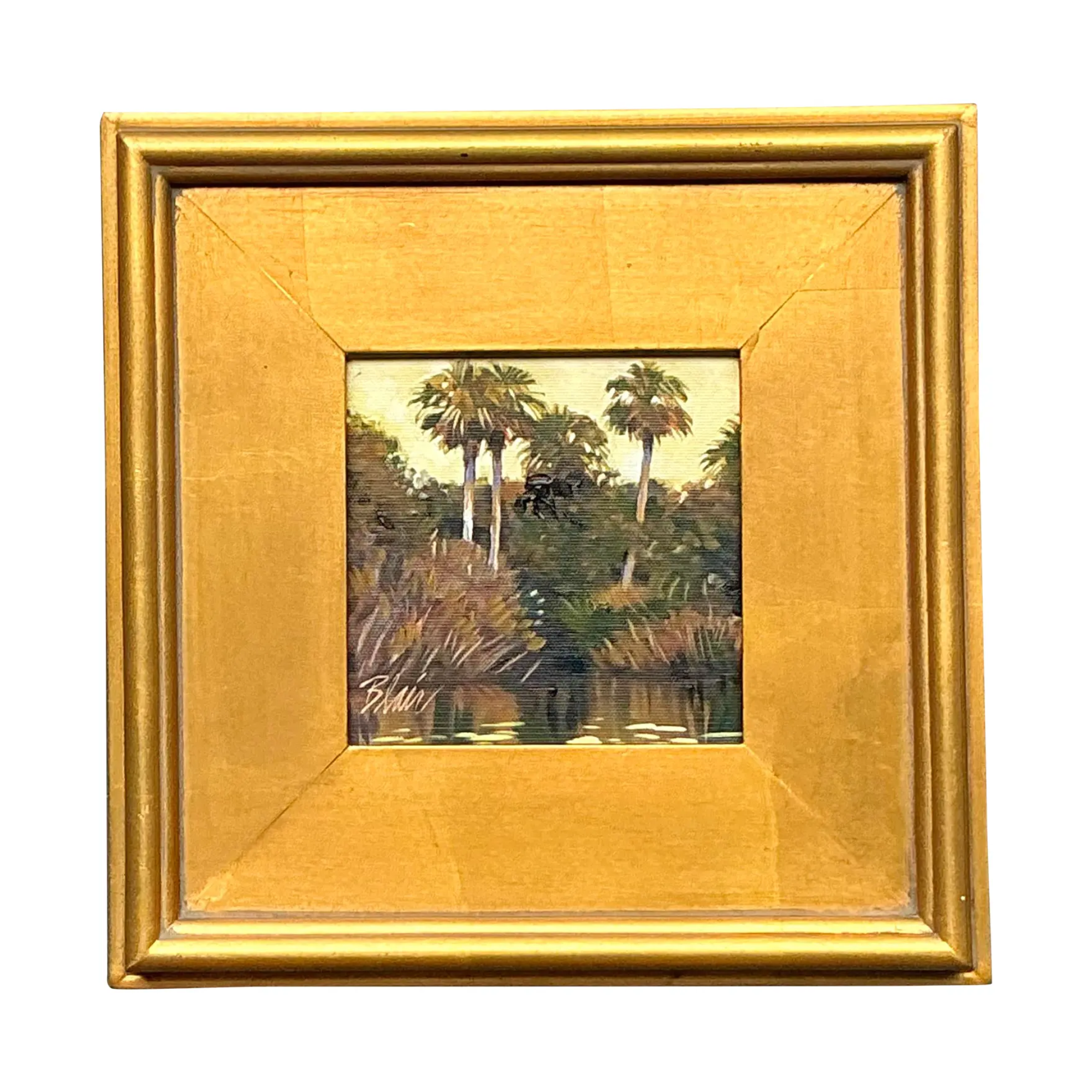 Vintage Tropical Everglades Painting
