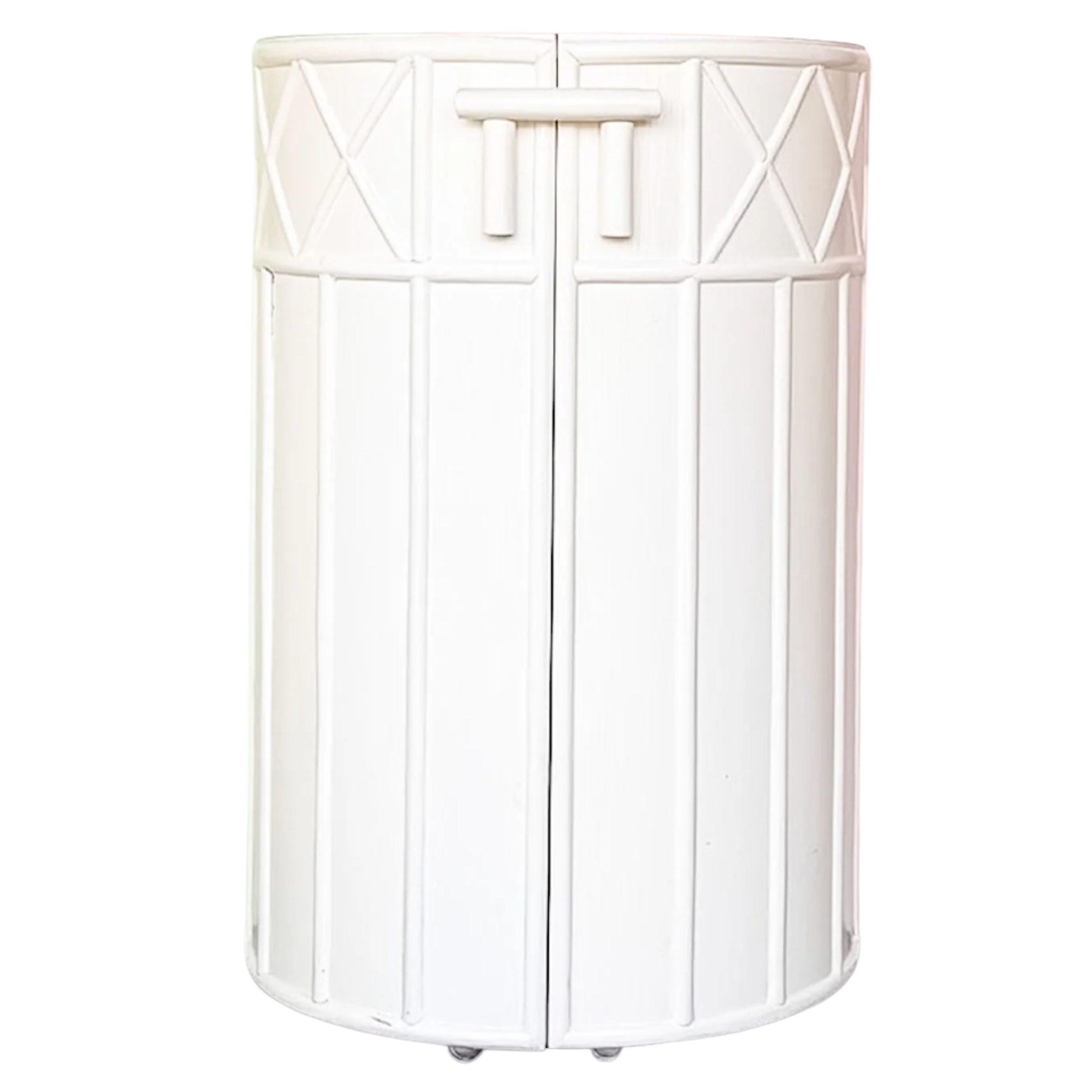 Vintage Faux Bamboo Bar Cart