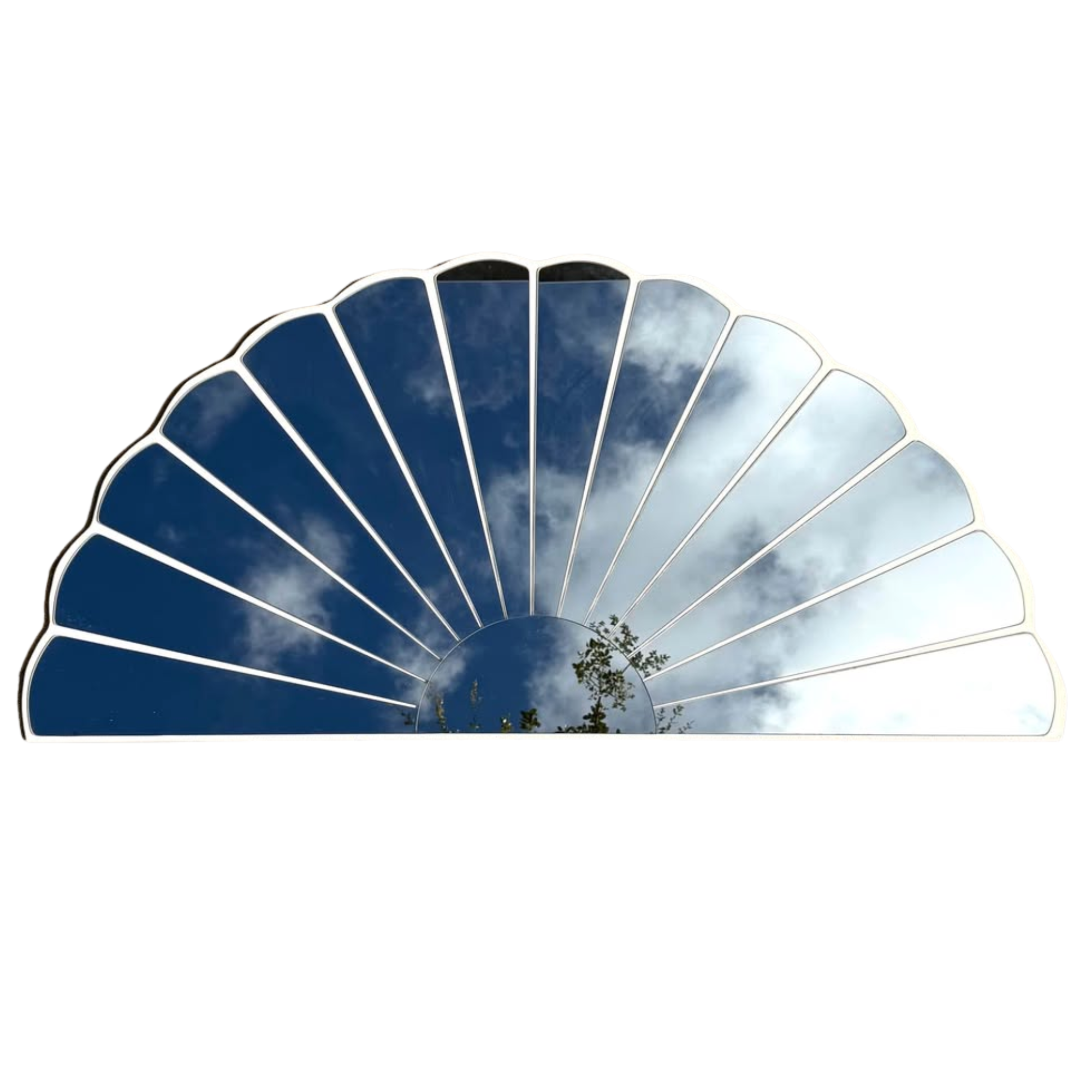 Vintage 80’s Flower / Clam Shell / Sunbeam Mirror