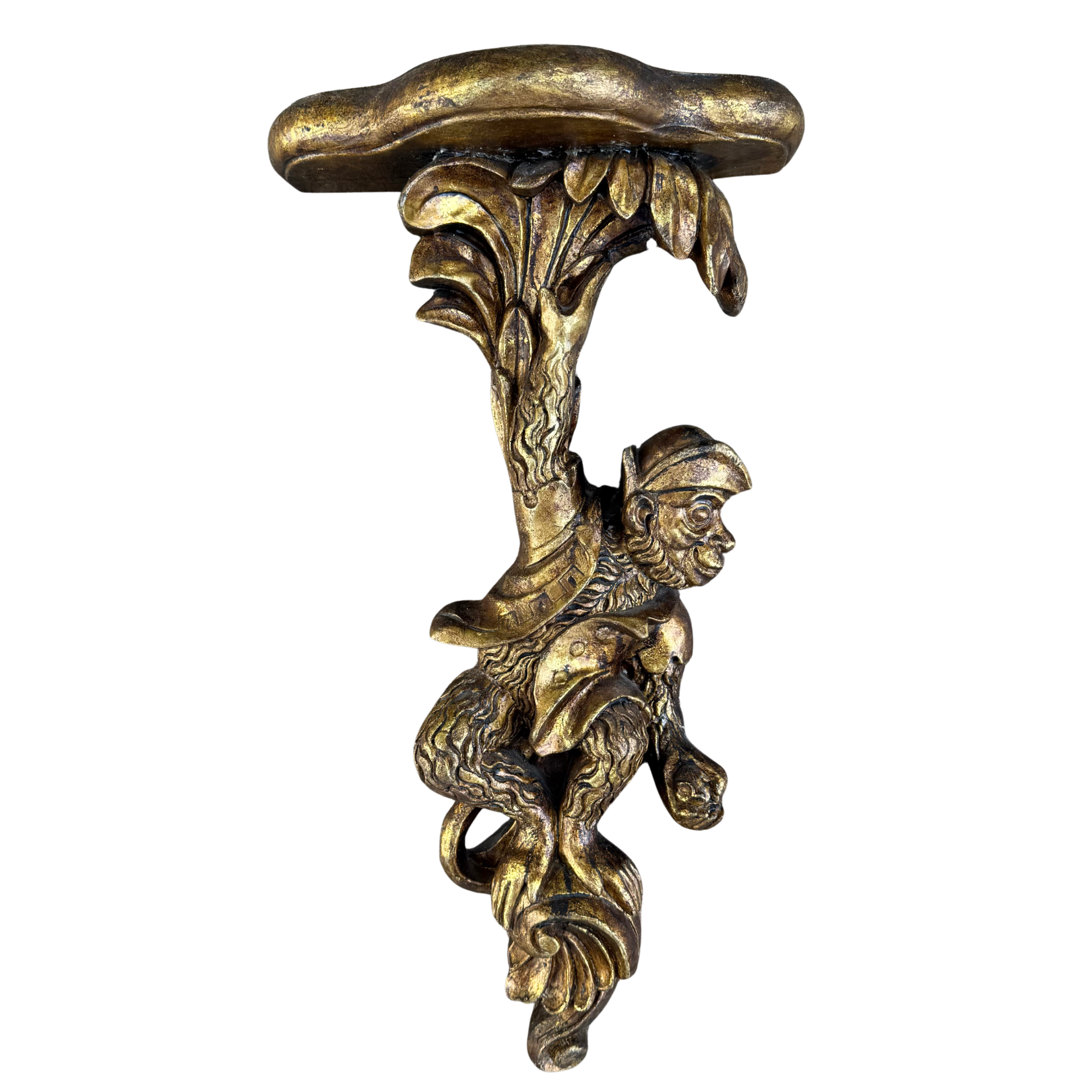 Vintage Hanging Monkey Wall Sconce