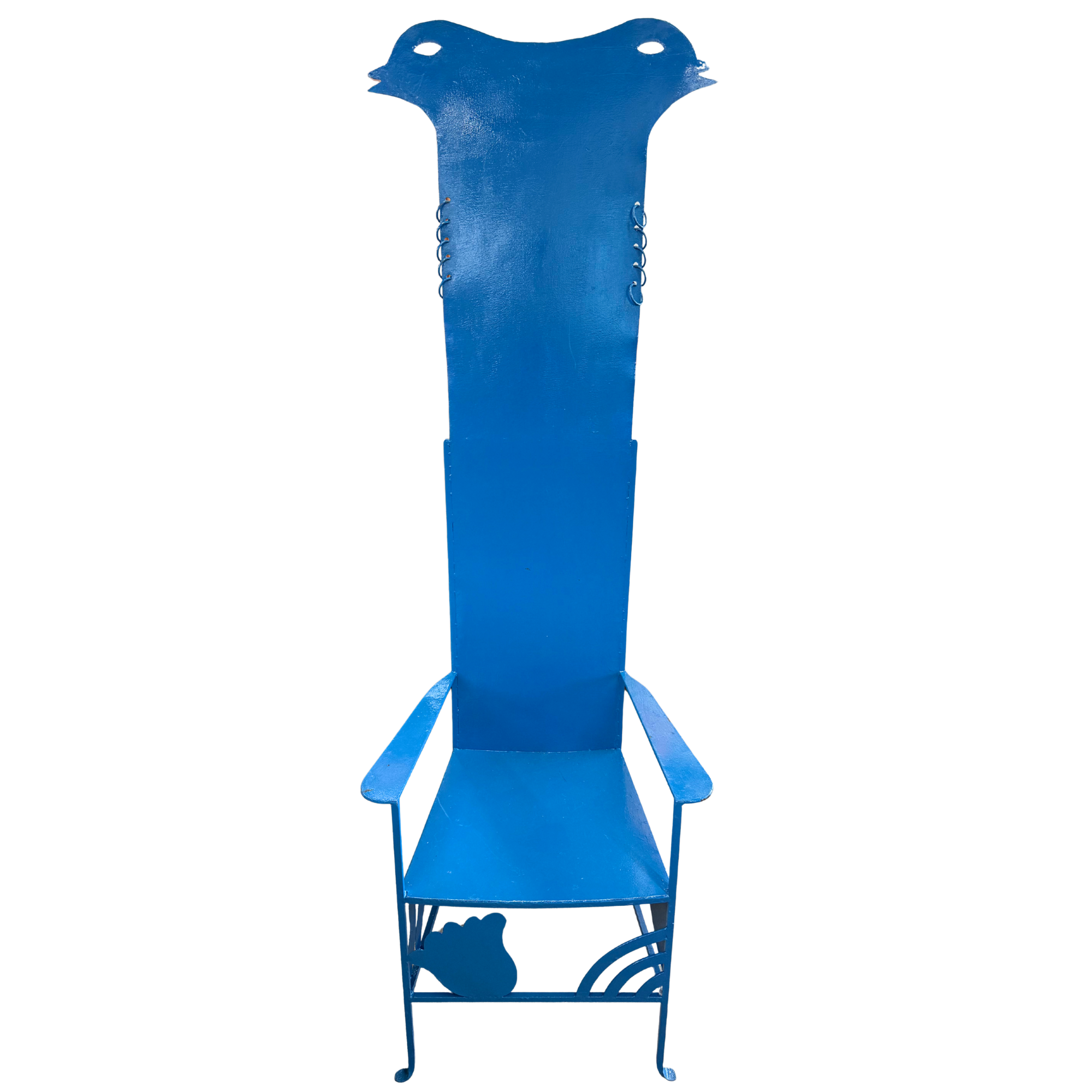 Vintage signed "Jesus Tellosa '92" Abstract Chair