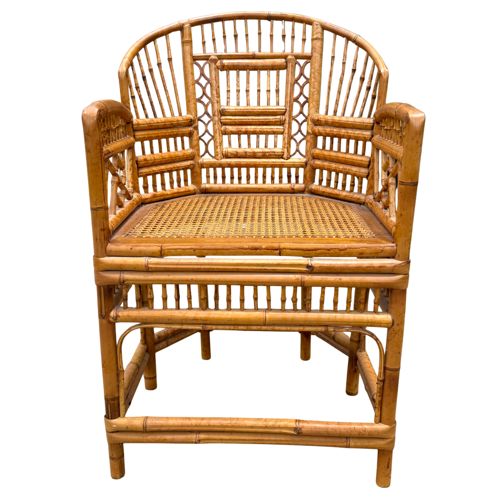 Vintage Brighton Pavilion Bamboo & Cane Side Chair