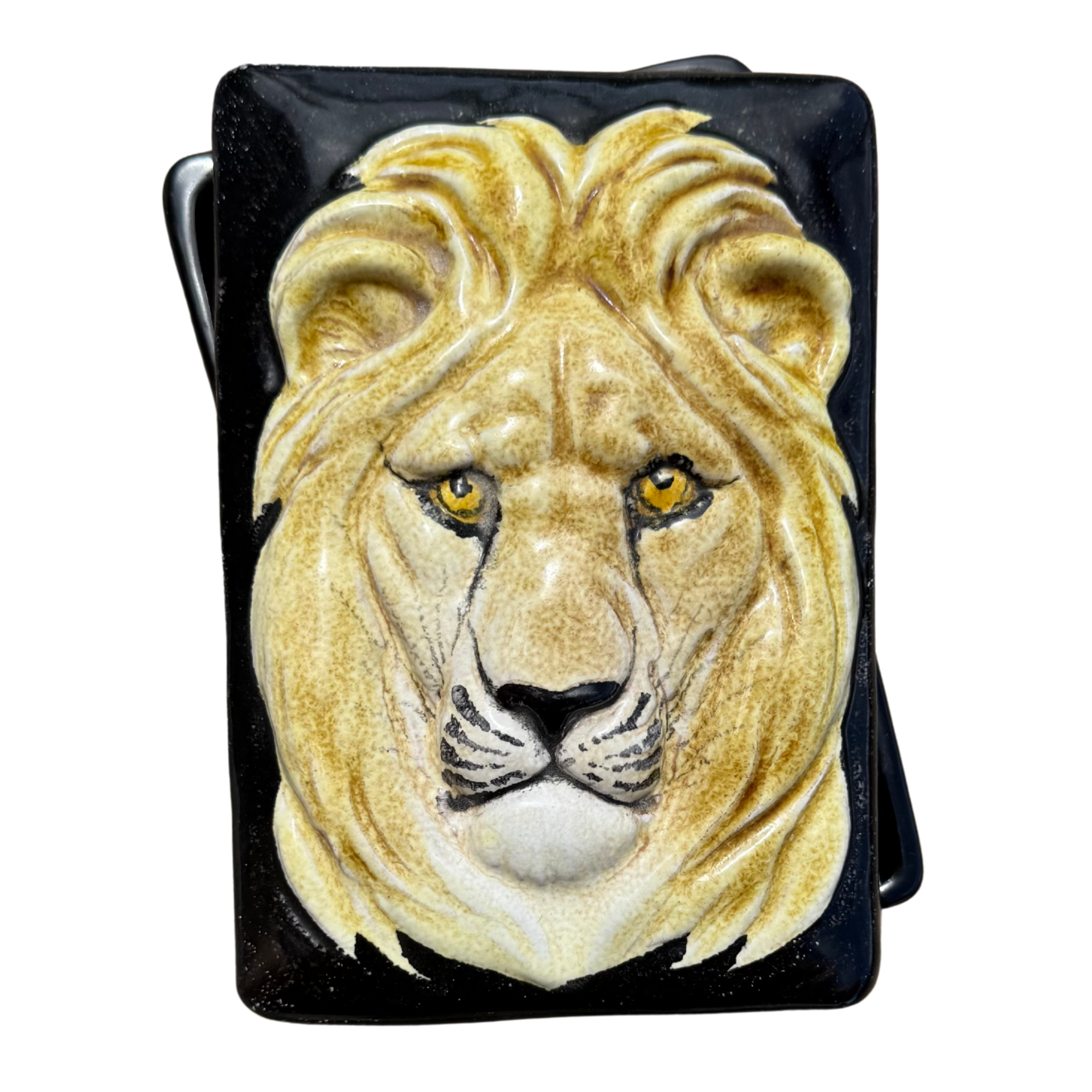Vintage Italian Lion Head Lidded Box