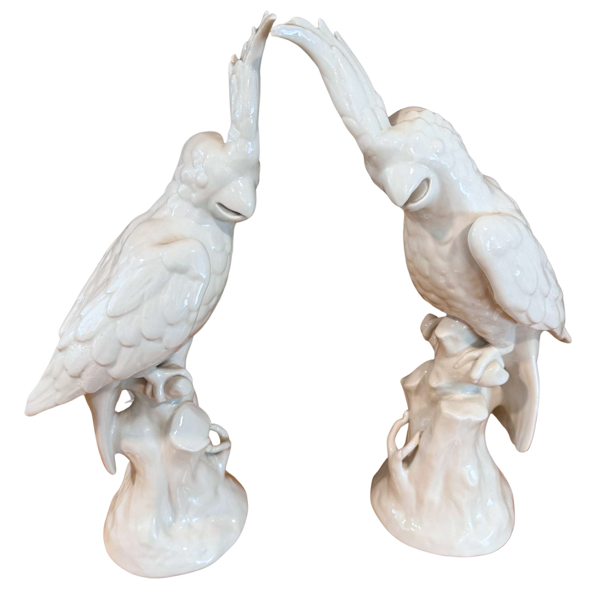 Vintage Italian Cockatoo Birds - A Pair