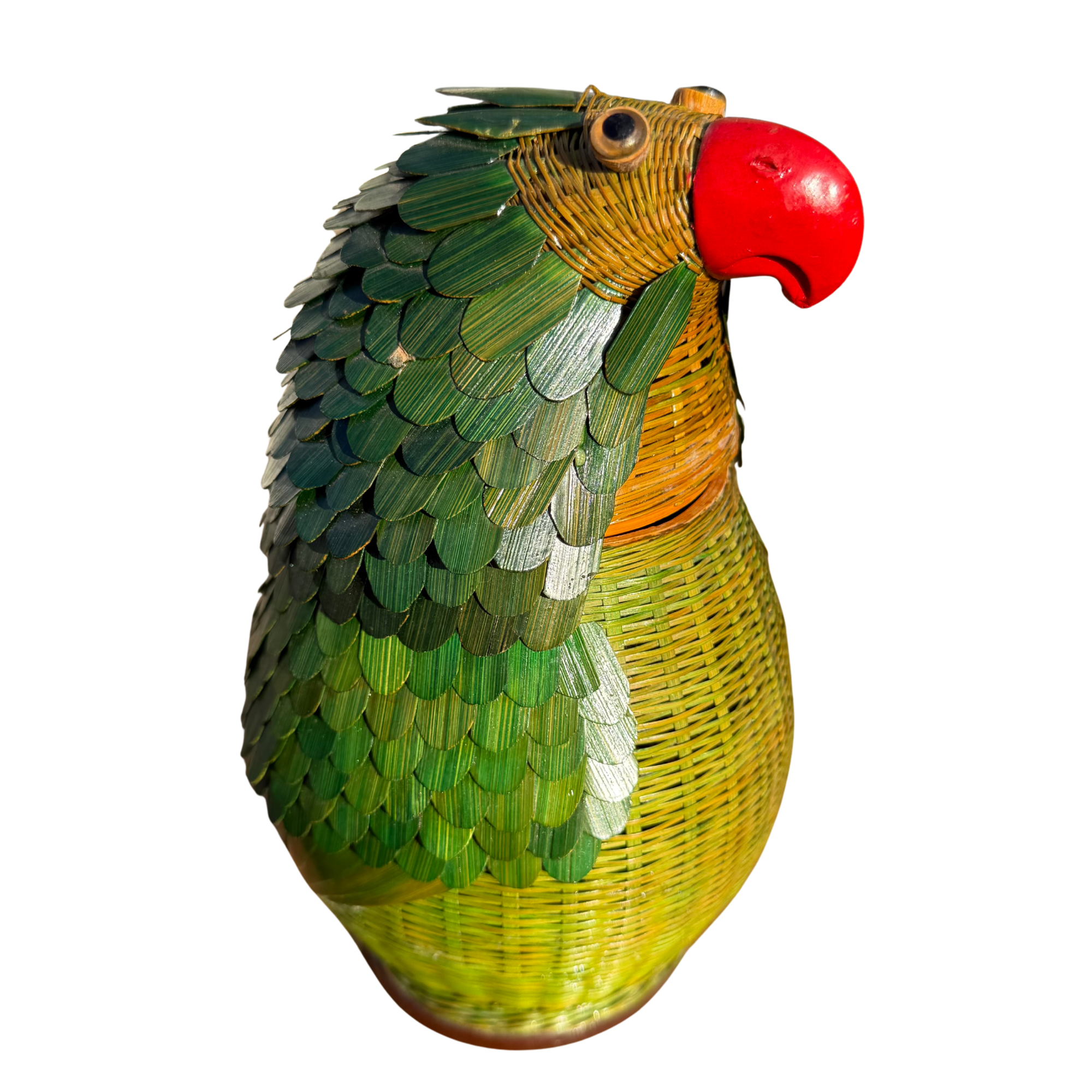 Vintage Shanghai Woven Parrot Box