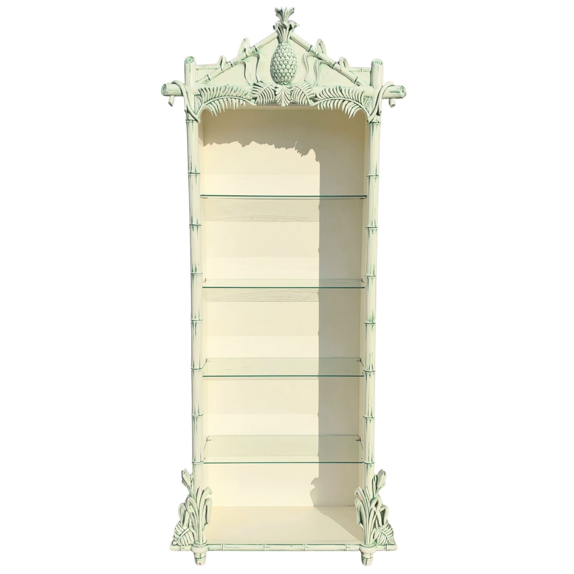 Vintage Gampel-Stoll Style Palm & Pineapple Etagere 