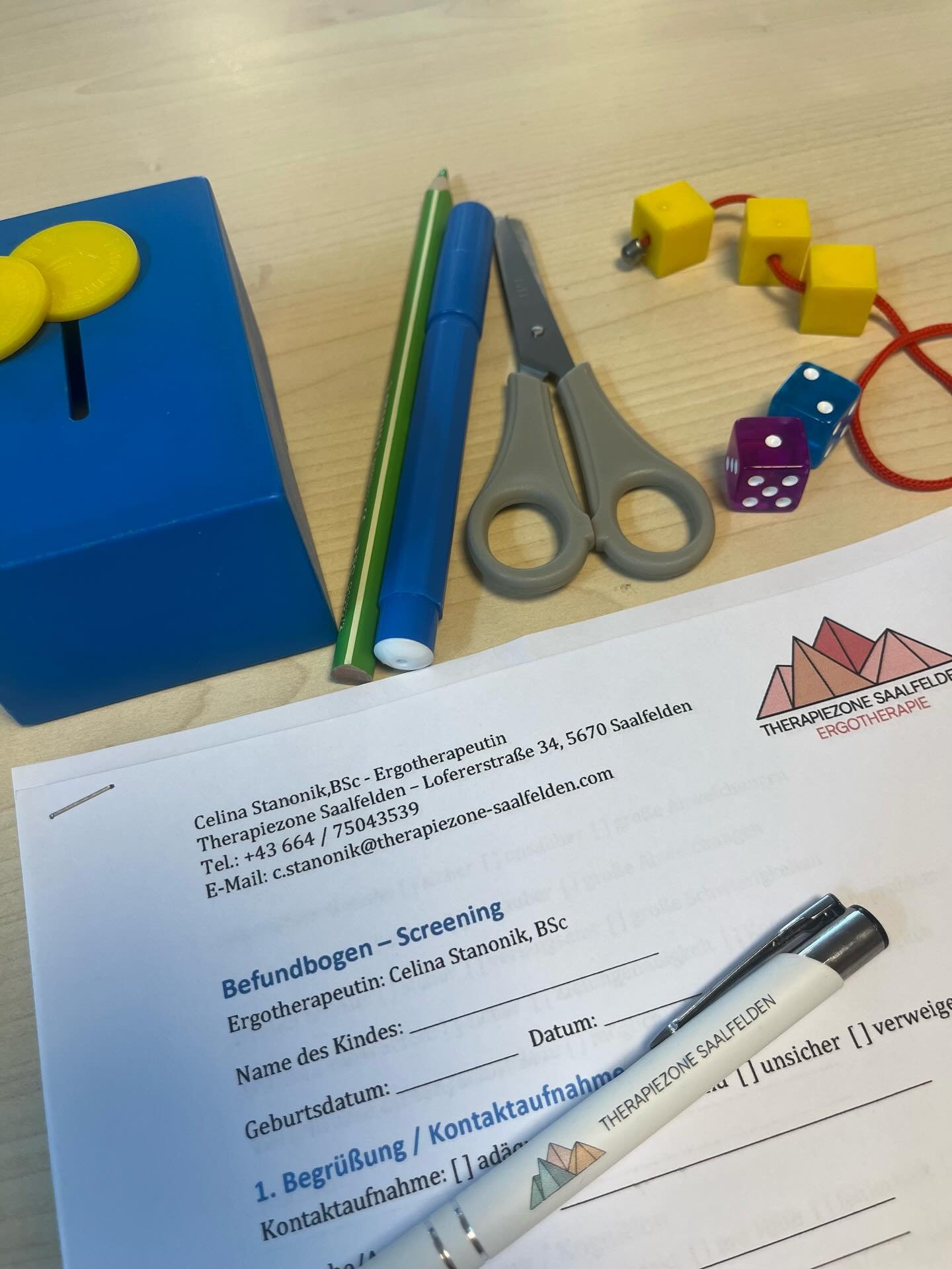 Letzte Woche durfte ich im Kindergarten ein ergotherapeutisches Screening durchf&uuml;hren.
In einer kleinen Spielrunde habe ich mir die motorischen Grundfertigkeiten, die K&ouml;rperwahrnehmung, die Aufmerksamkeit und die Feinmotorik der Kinder ange