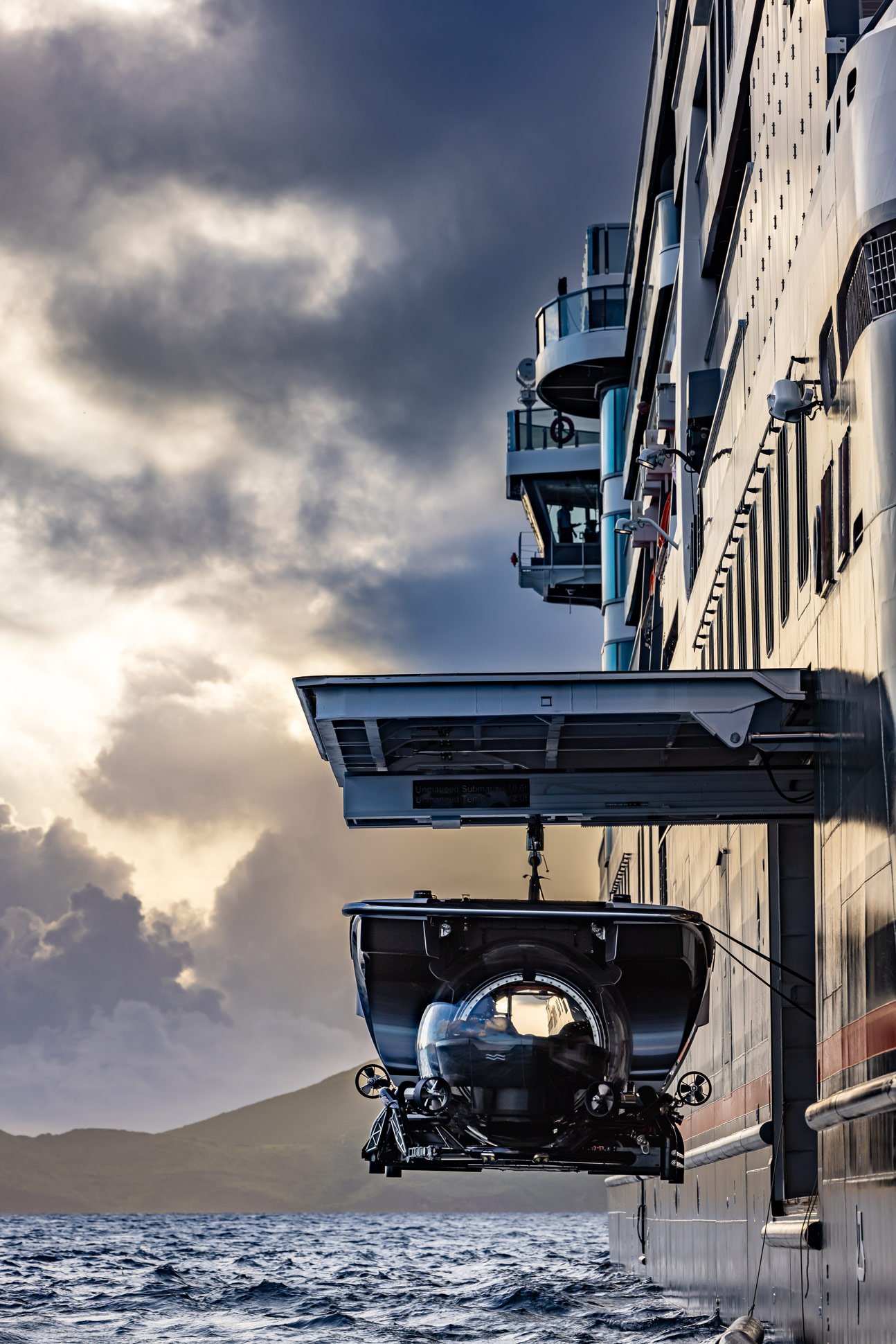 Expedition cruise video production submarine launch
