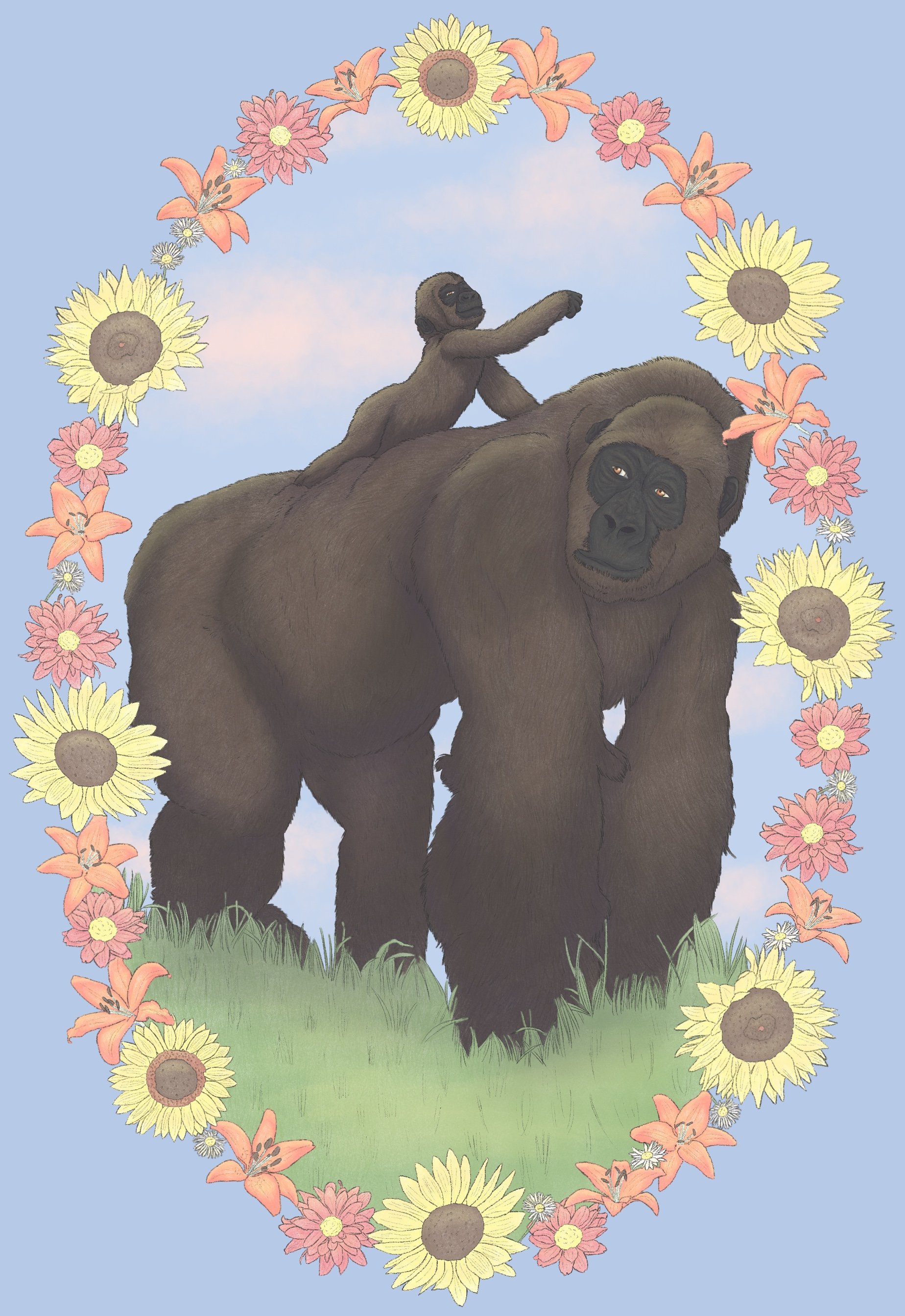 June, a Fathers Day illustration.