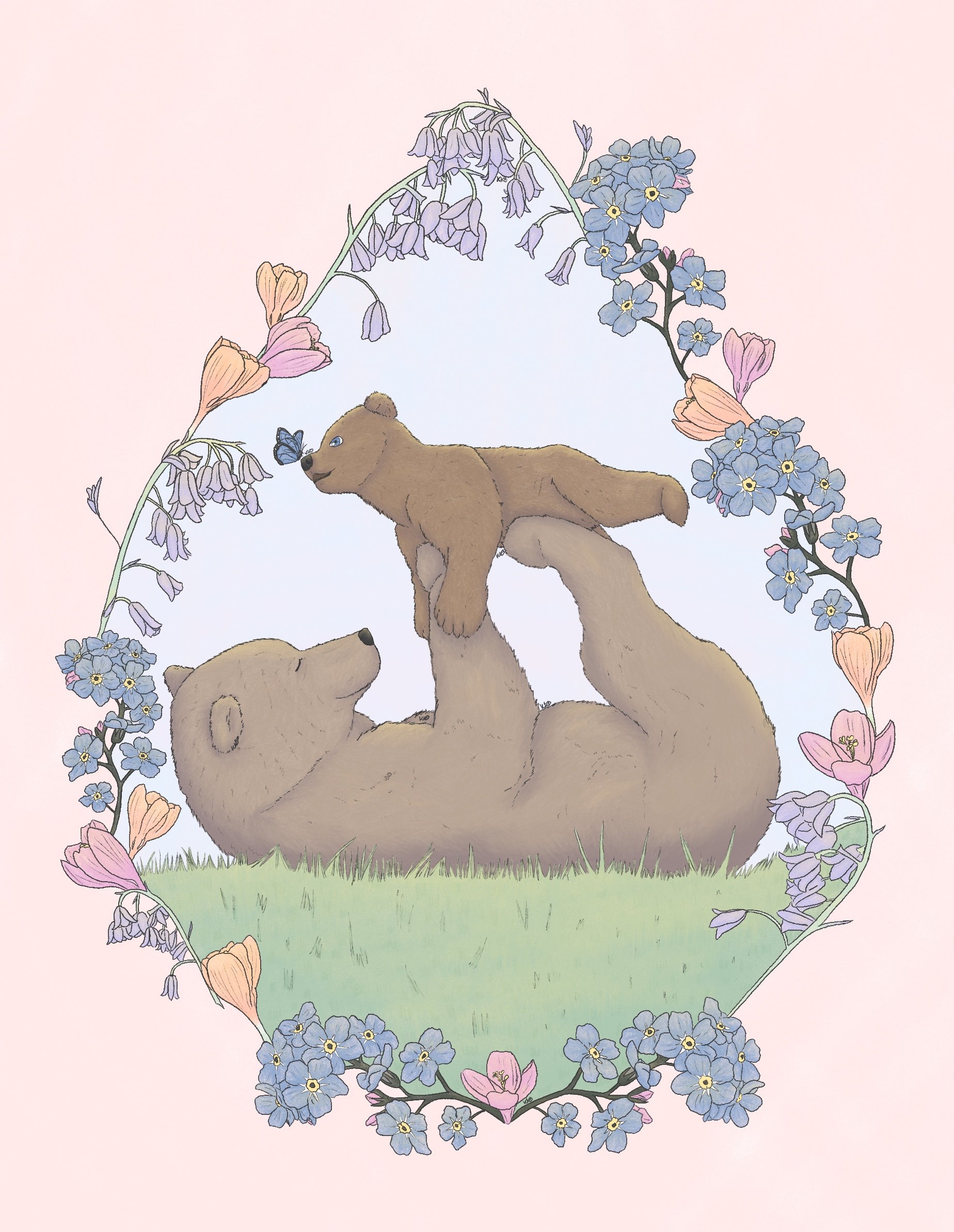 March, A Mothers Day illustration.