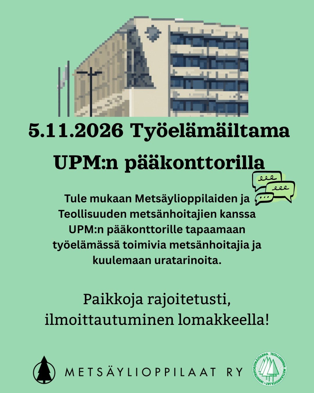 Työelämäiltama UPM:n pääkonttorilla