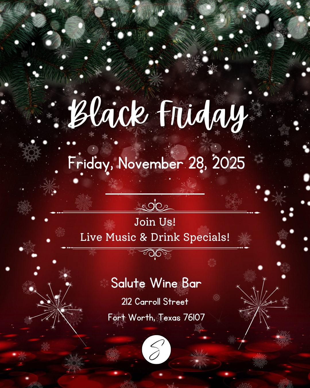 Black Friday at Salute!
