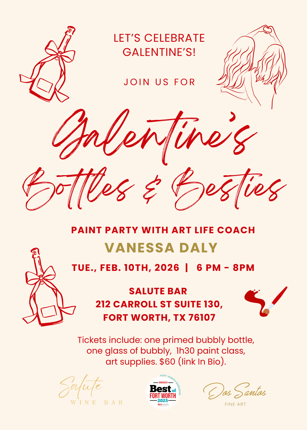 Galentines Bottles & Besties