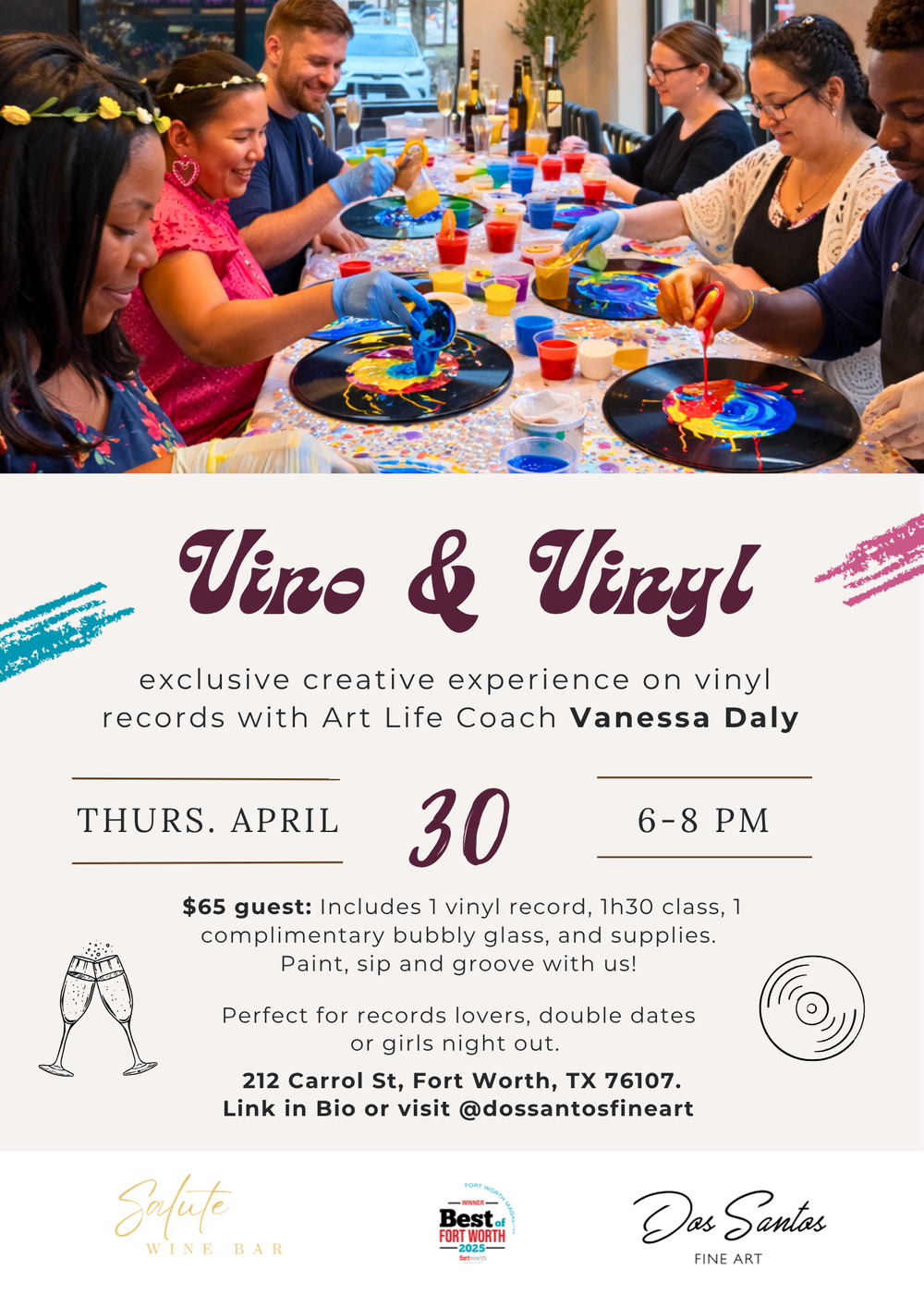 Vino & Vinyl Paint Class
