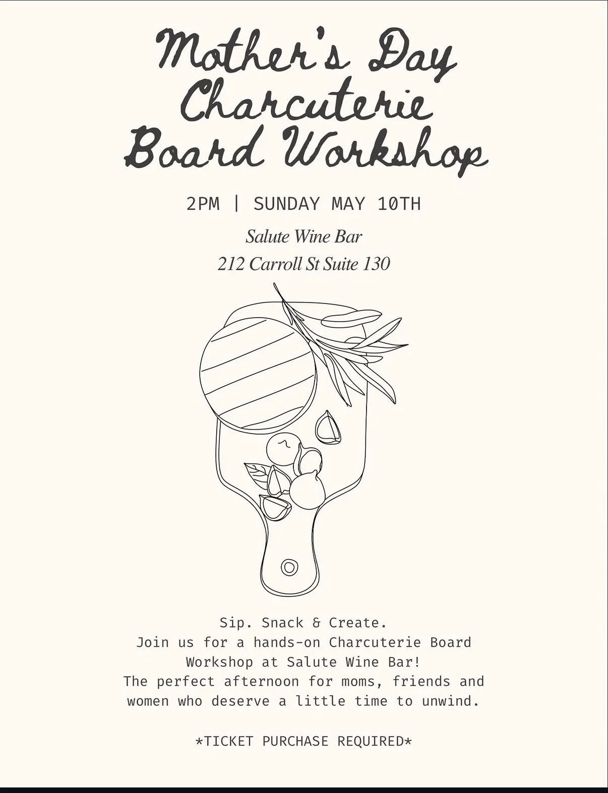 Boards & Bubbles Mother's Day Workshop