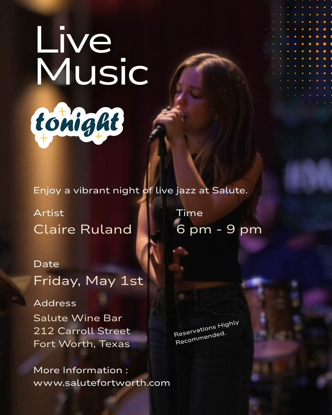 Live Music with Claire Ruland