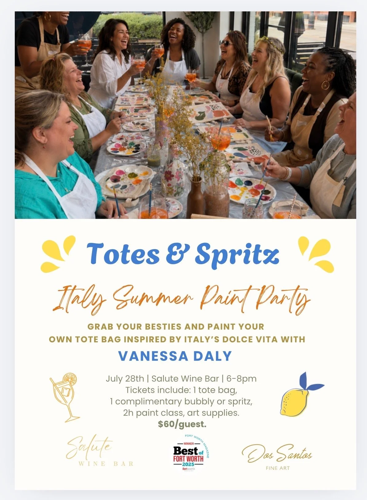 Totes & Spritz: Italy Summer Paint Party