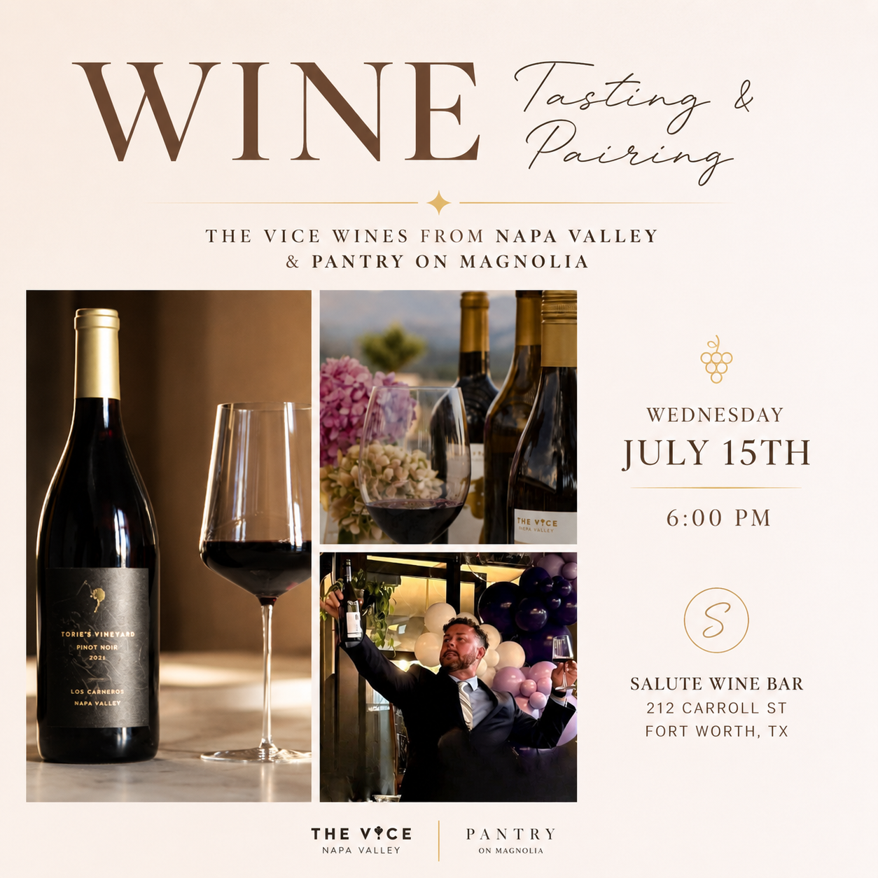 Wine Tasting & Pairing with Robert Greeley