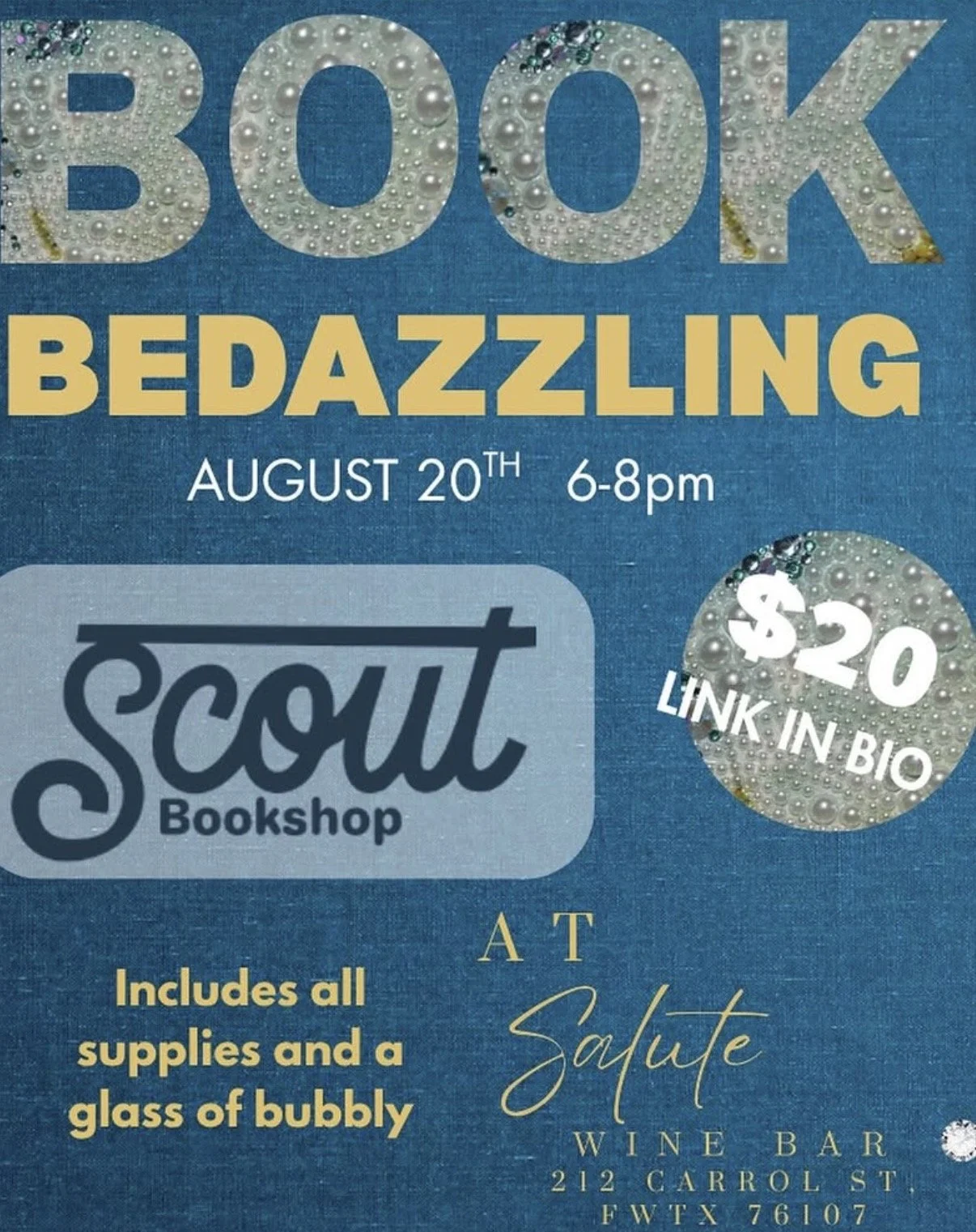 Book Bedazzling with Scout Book Shop
