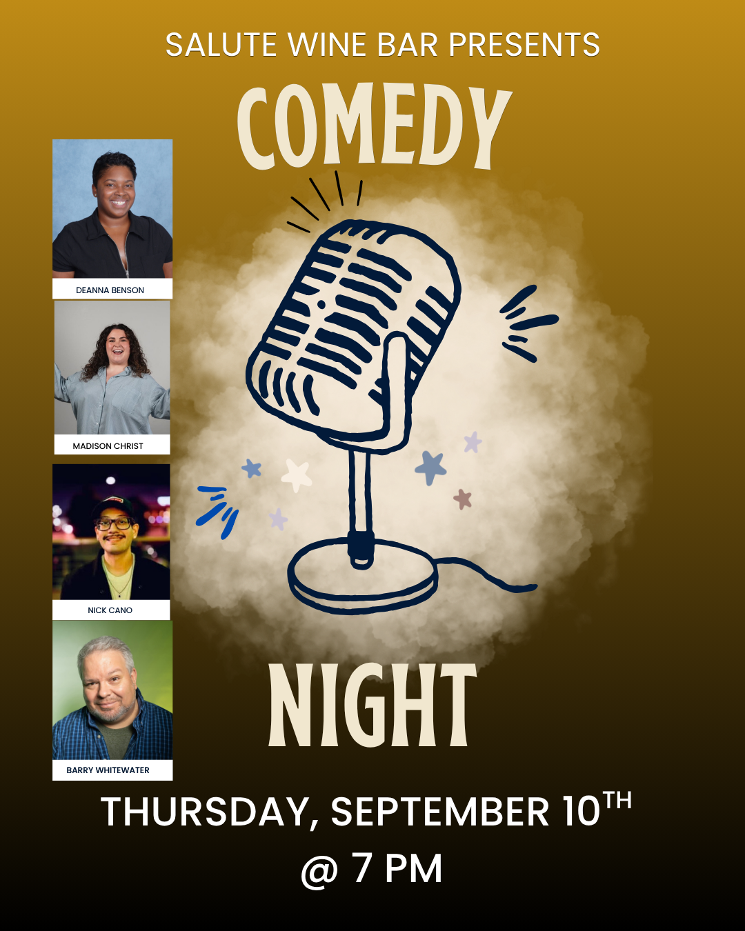 Stand Up Comedy Night at Salute Wine Bar