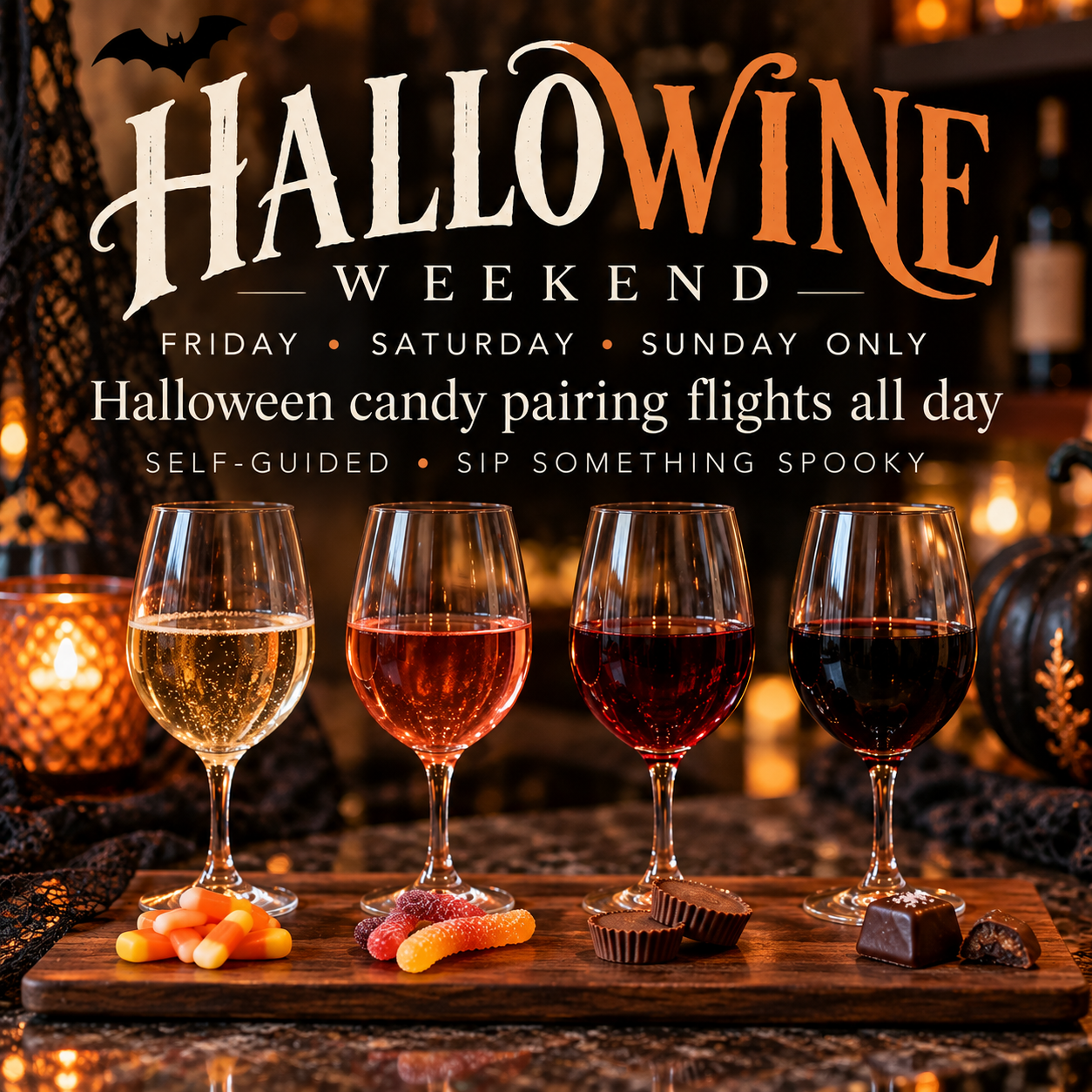 Hallowine Weekend Candy Pairing