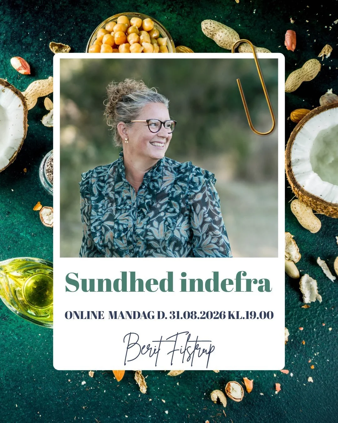 Hvad betyder det egentlig for kroppens sundhed, hvordan vi sammens&aelig;tter vores kost?
Hvad betyder fx Omega-3 og hvad har det at g&oslash;re med kronisk inflammation?

Det kan vi blive klogere p&aring; sammen p&aring; MANDAG d.31/8 kl.19, hvor je