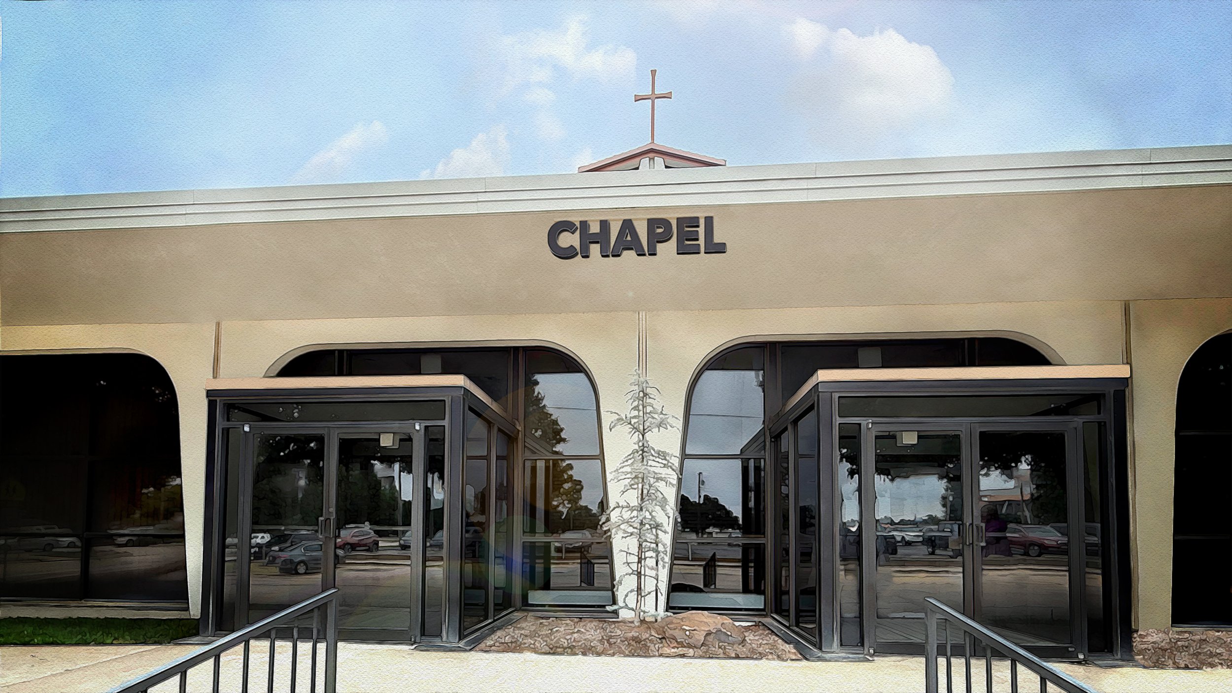 Unlit building signage