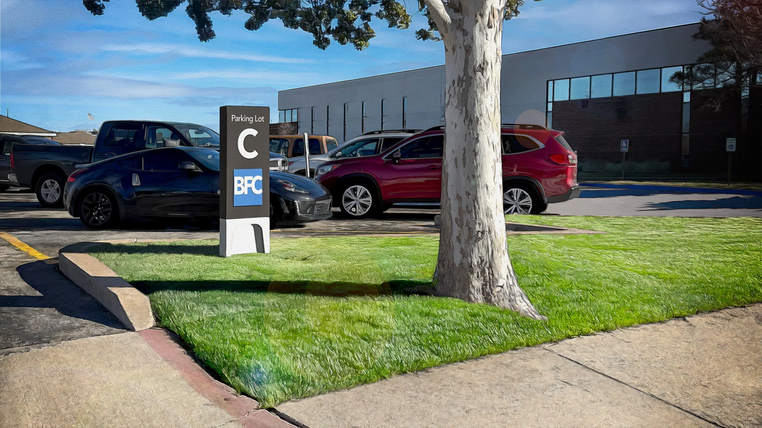 Sample two of campus signage