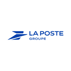 Logo de La Poste Groupe, une compagnie postale française.