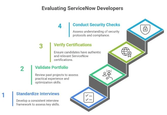 Evaluating ServiceNow Developers