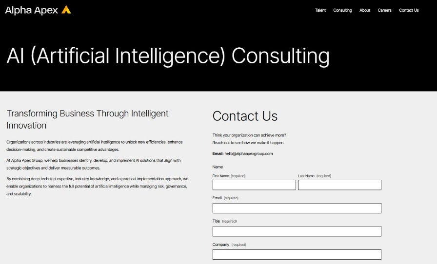 AI (Artificial Intelligence) Consulting