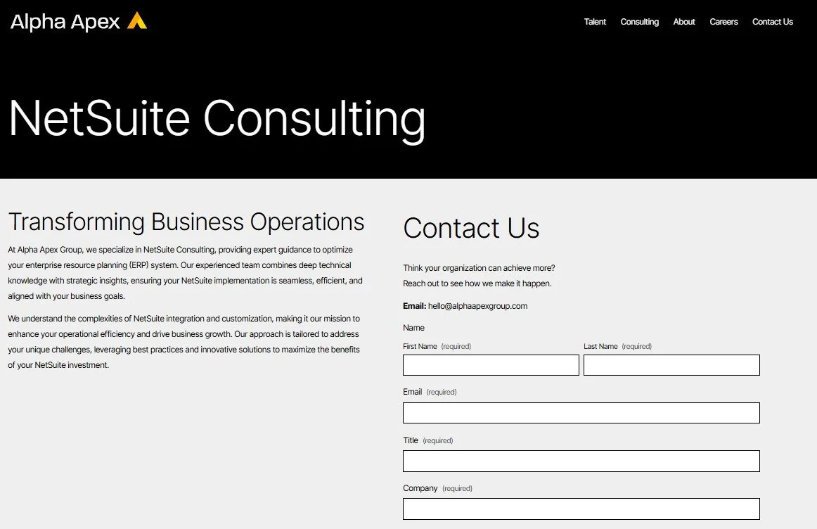 NetSuite Consulting