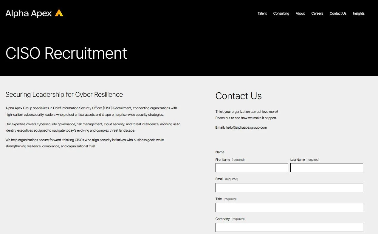 CISO Recruitment