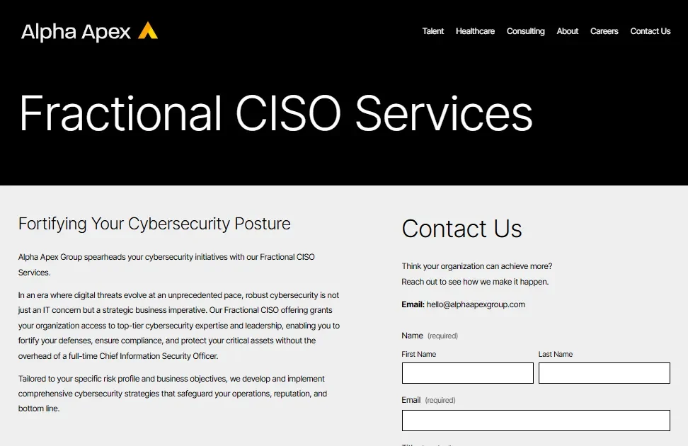 Fractional CISO Services