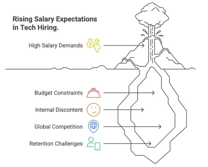 Rising Salary Expectations in Tech Hiring