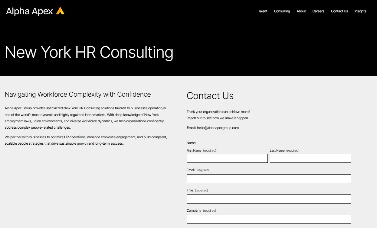 New York HR Consulting