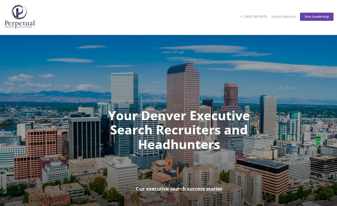 Perpetual Talent Solutions - Best for Partner-led executive hiring with fast shortlists