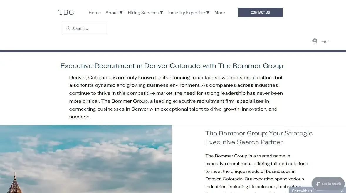 The Bommer Group - Best for life sciences executive and scientific leadership hiring