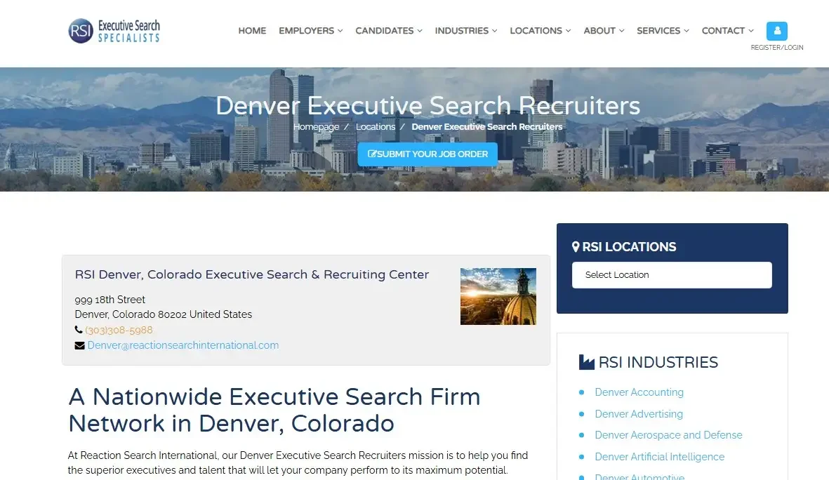 Reaction Search International - Best for global executive searches with structured leadership evaluation