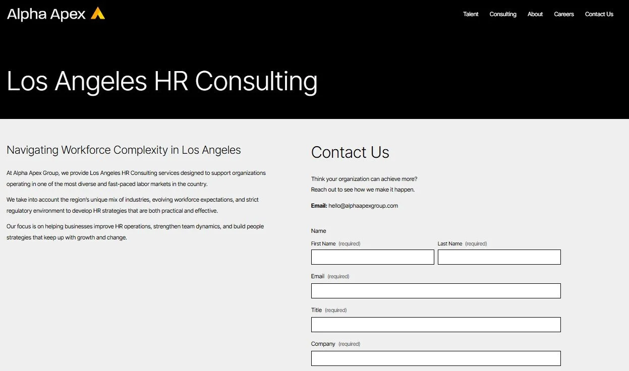 Los Angeles HR Consulting