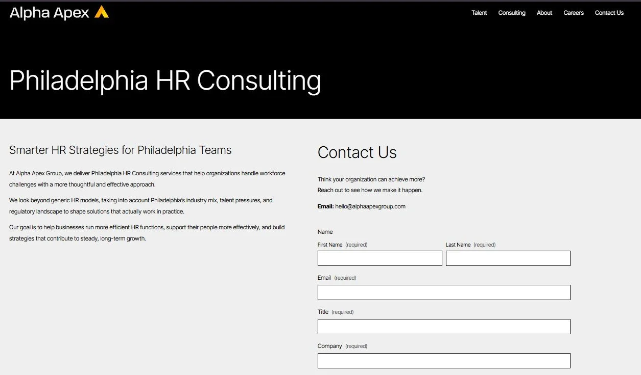 Philadelphia HR Consulting