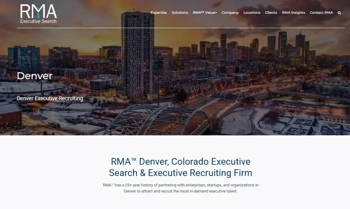RMA Executive Search - Best for С-suite searches with executive assessment