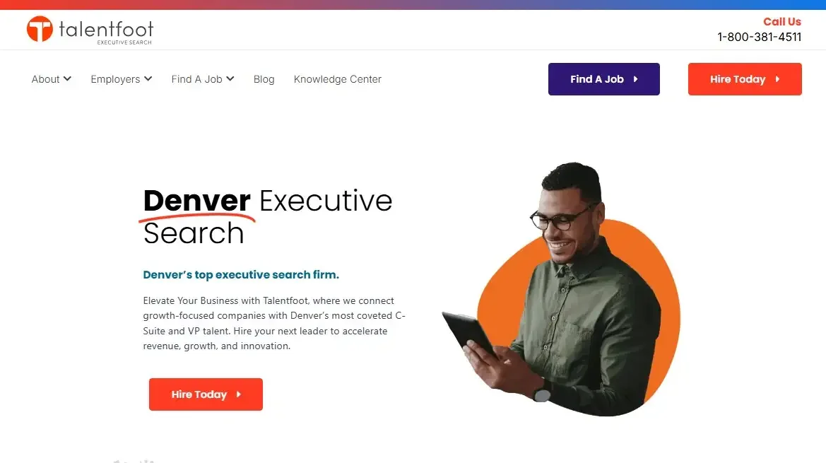 Talentfoot - Best for fast executive search across marketing, sales, tech, finance