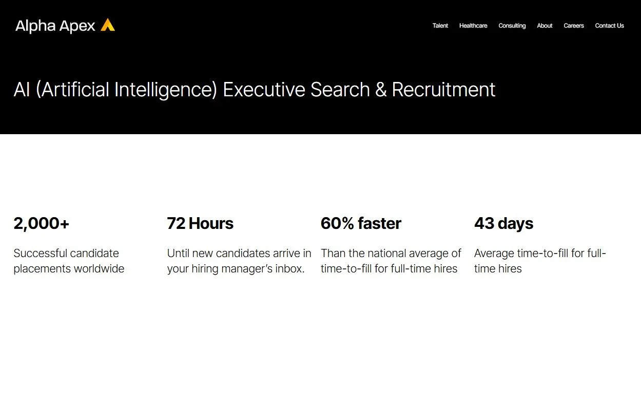 AI (Artificial Intelligence) Executive Search & Recruitment