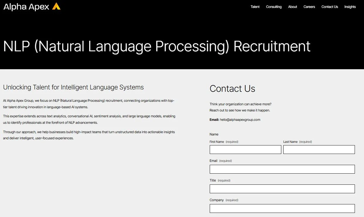 NLP (Natural Language Processing) Recruitment
