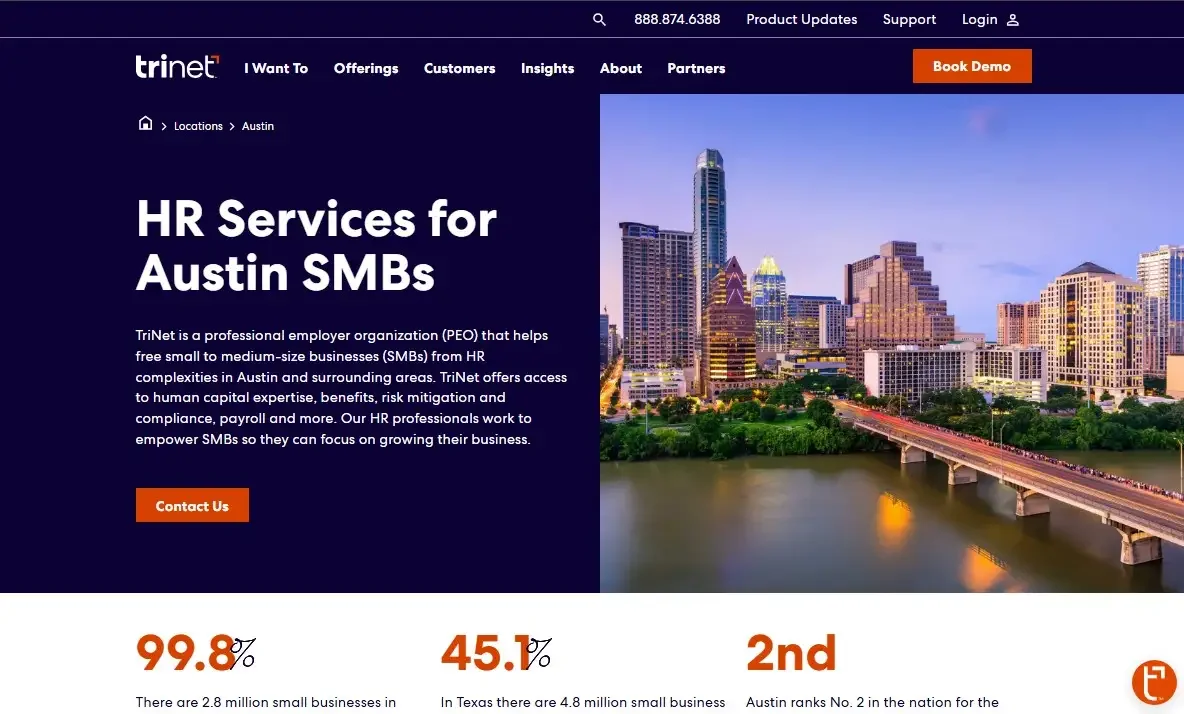TriNet - Best for SMBs with multi-state payroll and compliance