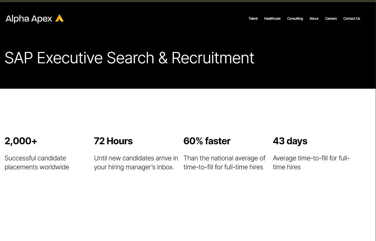 SAP Executive Search & Recruitment.
